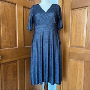 Avenue Blue Denim Colored Dress